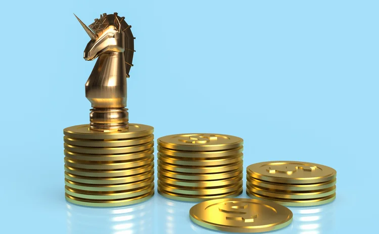 Unicorn coins money